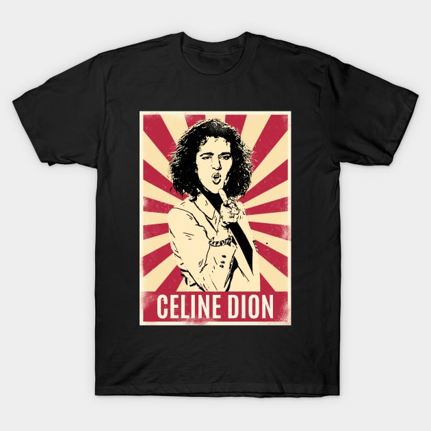 Retro Vintage Celine Dion 1977s T-Shirt by Play And Create